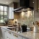 image 2 of Green Branches On Light Splash Back | White