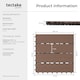 image 6 of Composite Decking Tegulas - click system, wood look, outdoor safe | Brown | brown | 31 x 31 x 2,20 cm | 22