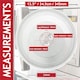 image 2 of SPARES2GO Universal Microwave Turntable Plate Y Type Glass Dish Tray (13.5" / 34.5cm / 345mm)
