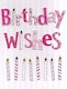 image 1 of Birthday Wishes Gigantic Greeting Card Embellished & Flittered A4 Sized Cards