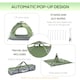 image 6 of Outsunny 2 Man Pop Up Tent Camping Festival Hiking Family Travel Shelter