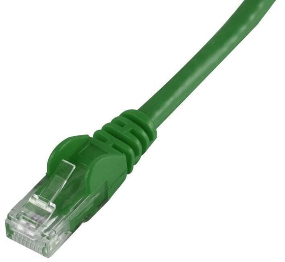 PRO SIGNAL - 0.2m Green Cat6 Snagless UTP Ethernet Patch Lead