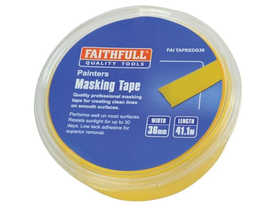 image 1 of Faithfull - Edge Masking Tape 36mm x 41.1m