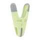 image 4 of JVL Grey Peg Basket with 48 Soft Touch Clip Clothes Pegs, Assorted Colours