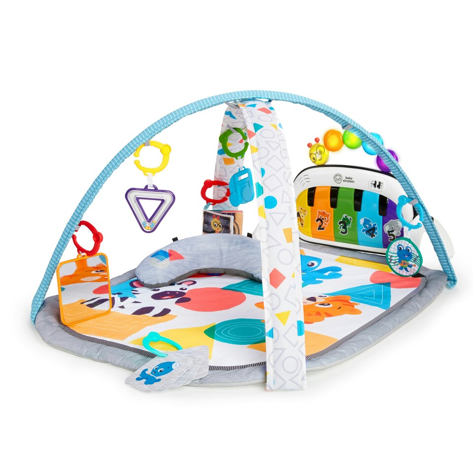 image 1 of Baby Einstein Kickin' Tunes 4-in-1 Baby Activity Gym & Tummy Time Play Mat, 0-36 Months