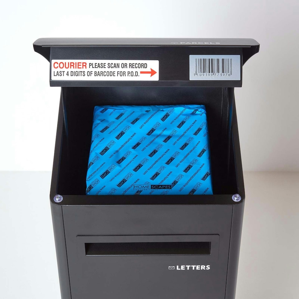 image 1 of SMART PARCEL BOX® Extra-Large Slanted Top Front Access Black Black