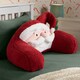 image 2 of OHS Christmas Santa Fleece Redding Cuddle Cushion