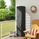 image 2 of Outsunny Heavy Duty Gas Pyramid Outdoor Patio Heater Cover, Black | Black | Black