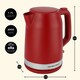 image 8 of Hamilton Beach Kettle, Toaster & Microwave Set, Ella, 1.7L Electric Kettle, Wide Slot Toaster 2 Slice, Microwave, 20L Retro, Kettle & Toaster Set, Red