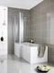 image 2 of Balterley L Shape Shower Bath MDF Front Panel | White | Gloss White | 1