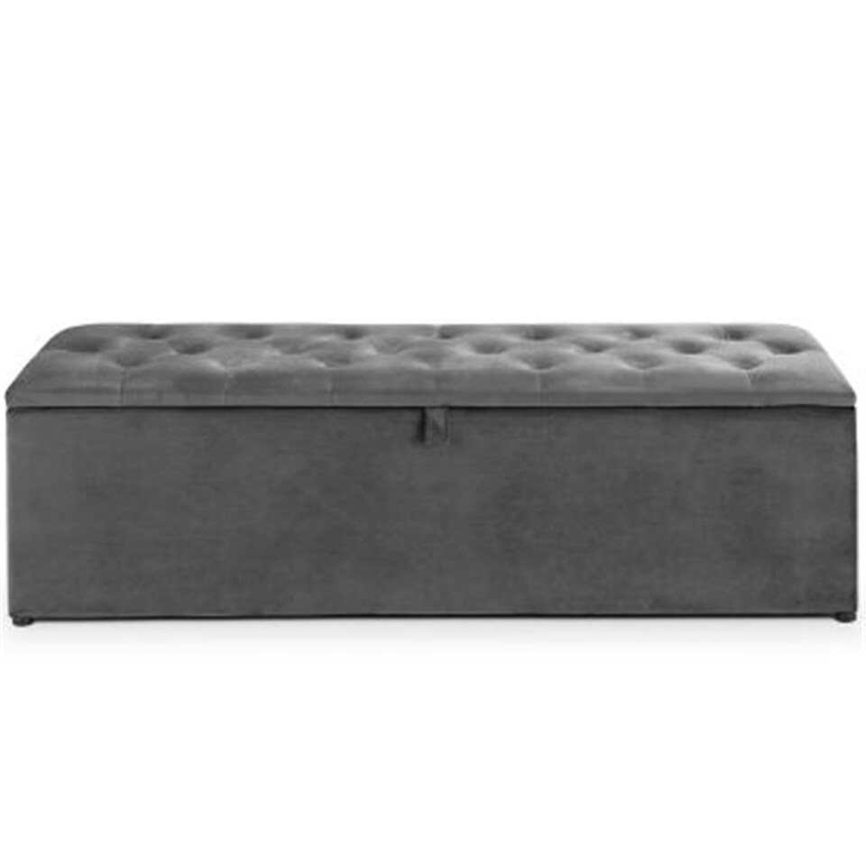 image 1 of Deluxe Velvet Charcoal Blanket Box