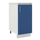 image 1 of JD Greta Adjustable Legs Kitchen Base Unit 400mm Storage Cabinet With Door Shelf 40cm - Navy Blue Matt With Worktop
