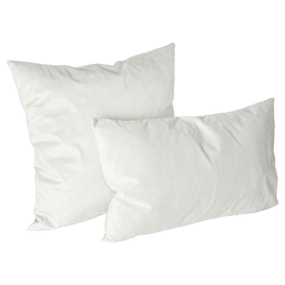 image 1 of Nicola Spring Rectangle Velvet Cushion - 60cm x 40cm - Cream | Cream | Cream