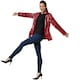 image 1 of Womens sequin jacket | Red | bordeaux | 1