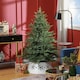 image 2 of HOMCOM 5ft Artificial Christmas Tree with 1724 Tips, Metal Base, Realistic Hinged mas Tree, Easy to Assemble, Green