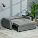image 6 of HOMCOM 2 Seater Sofa Bed Click Clack Couch Sleeper for Living Room Grey