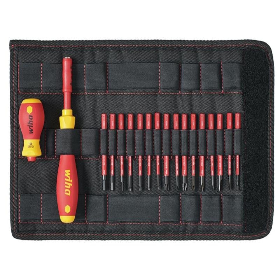 Wiha SoftFinish electric slimVario Screwdriver Set, 19 Piece