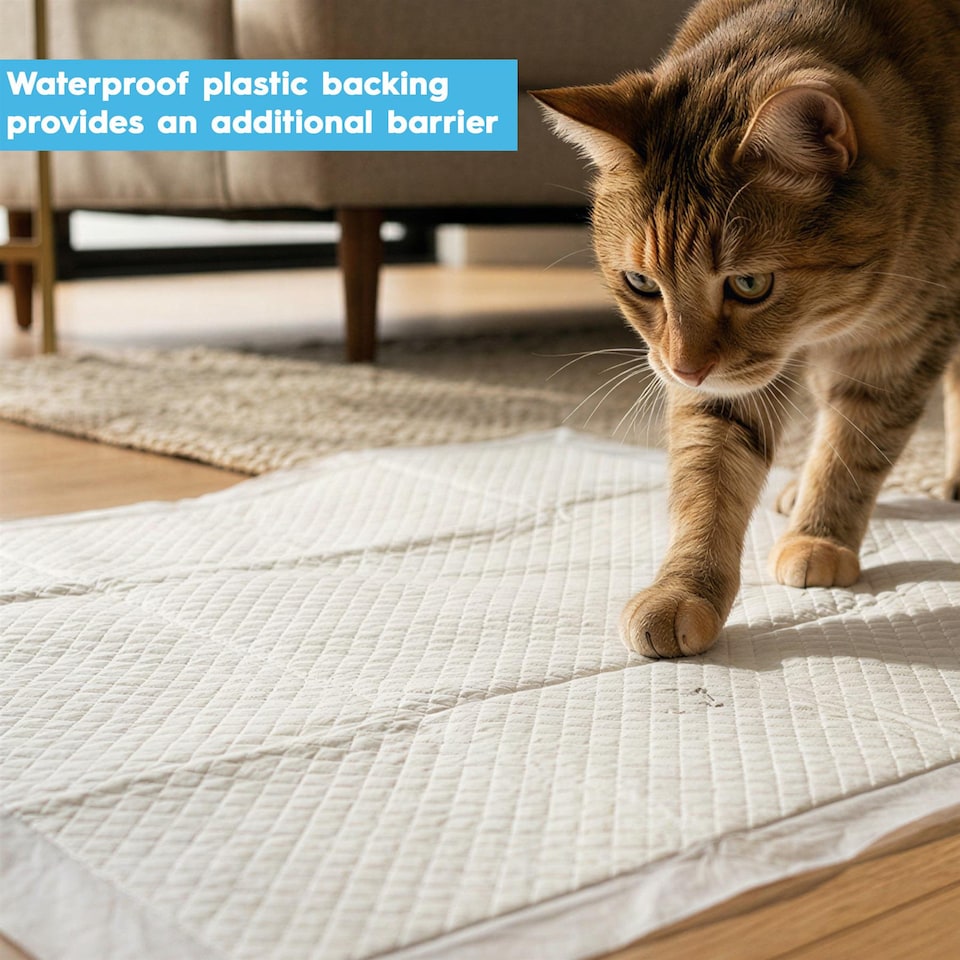 image 1 of Harbour Housewares 100x Disposable Puppy Training Pads - 60 x 60cm - Absorbent Puppy Training Pads Leak-Proof Pee Pads