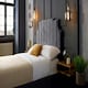 image 4 of Nelson Plush Steel King Bed Frame - Steel