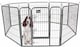 image 5 of Actiaspet Heavy Duty 8 Panel Pet & Small Animal Playpen Run Metal Folding Cage (Silver, Medium, 8)
