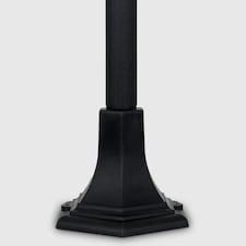 ValueLights Mayfair Black Outdoor Bollard Light