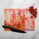 image 2 of Crazy Red Ben Glass Chopping Board | Multi