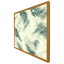 Feathers fantastic birds with decorative ornaments (Picutre Frame) Brown | Oak | S