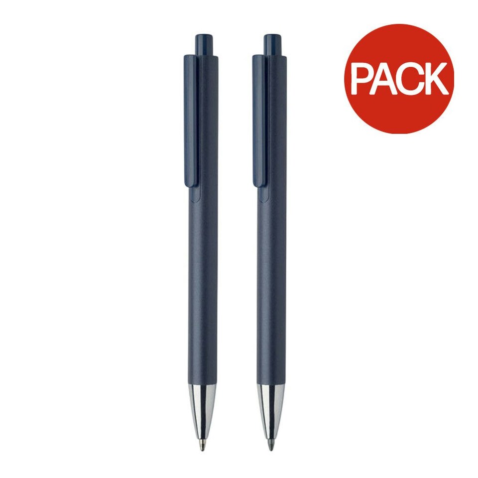 image 1 of MidOcean Orwell Recycled Aluminium Pen Set (Pack of 2) - French Navy - One Size