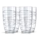 image 1 of Swirl Plastic Tumbler Set of 4