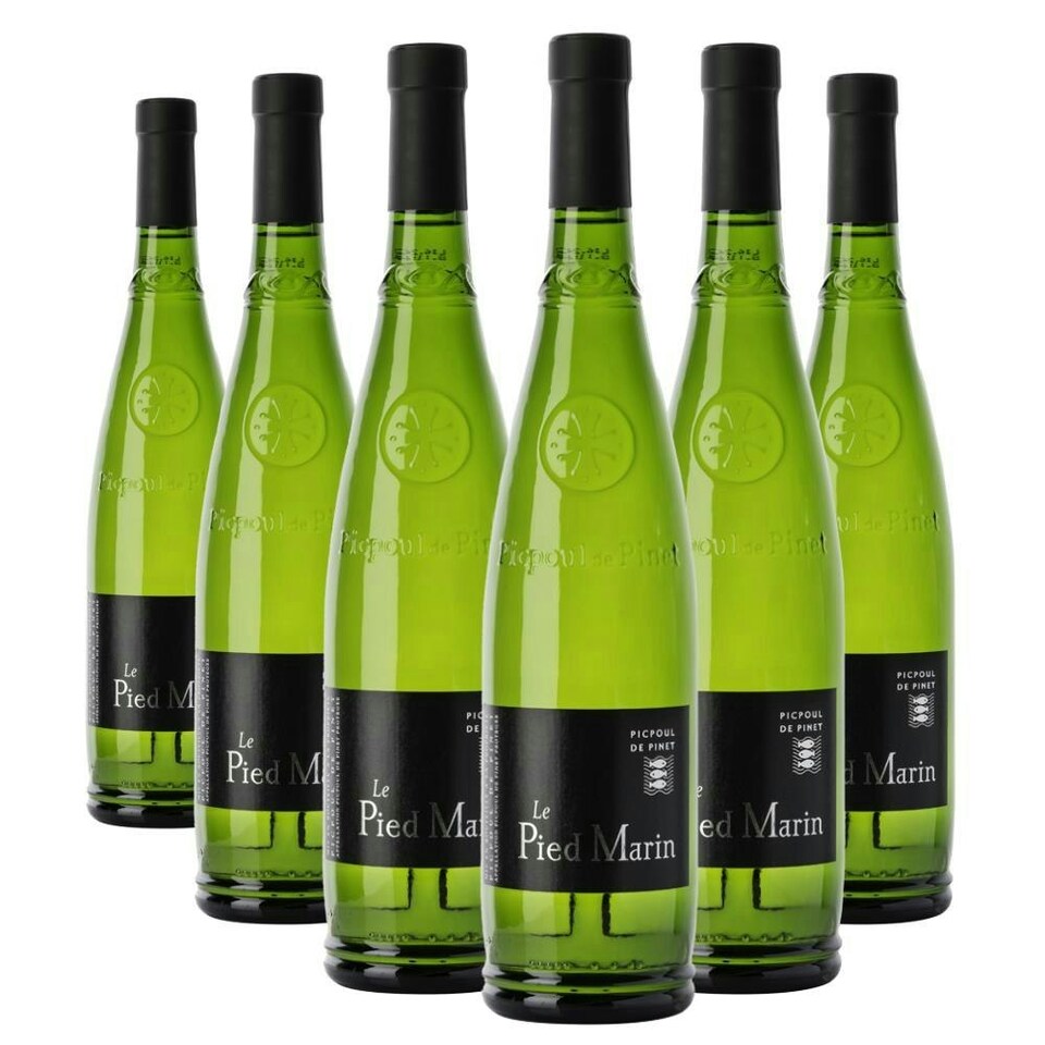 Case of 6 Picpoul de Pinet Le Pied Marin AOC 75cl White Wine