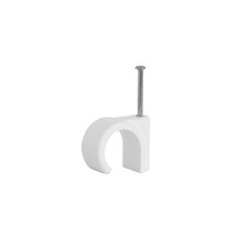 Securpak Round Cable Clips (Pack of 40) | White | White | 1