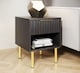 image 6 of Nervata Lamp Table | Black | Black