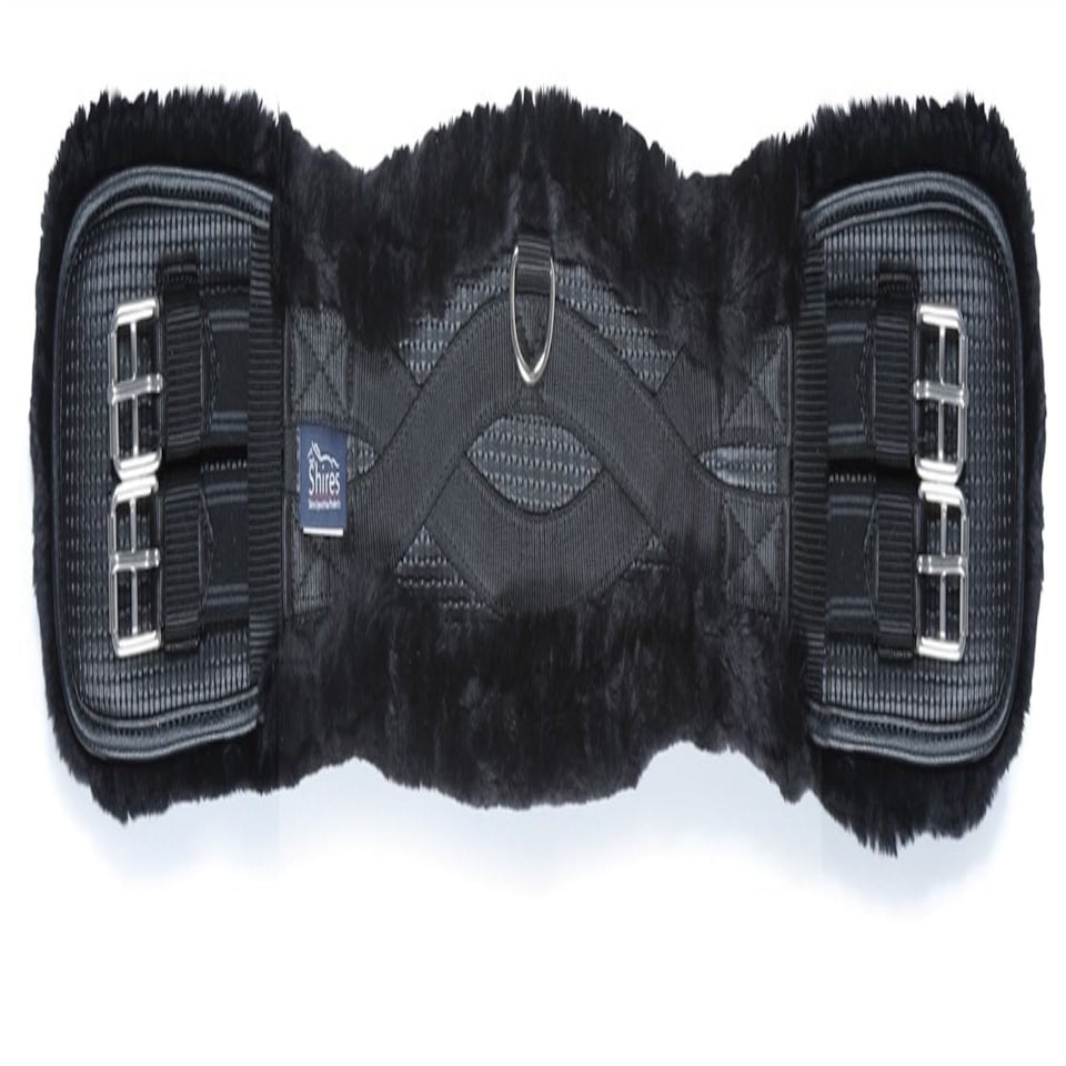 image 1 of Shires Performance Supafleece Dressage Girth - Elastic Black | Size: 24
Colour: Black