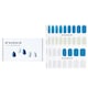 image 1 of Nail Sticker (blue) - # Brillante Blue Nail - 32pcs Blue