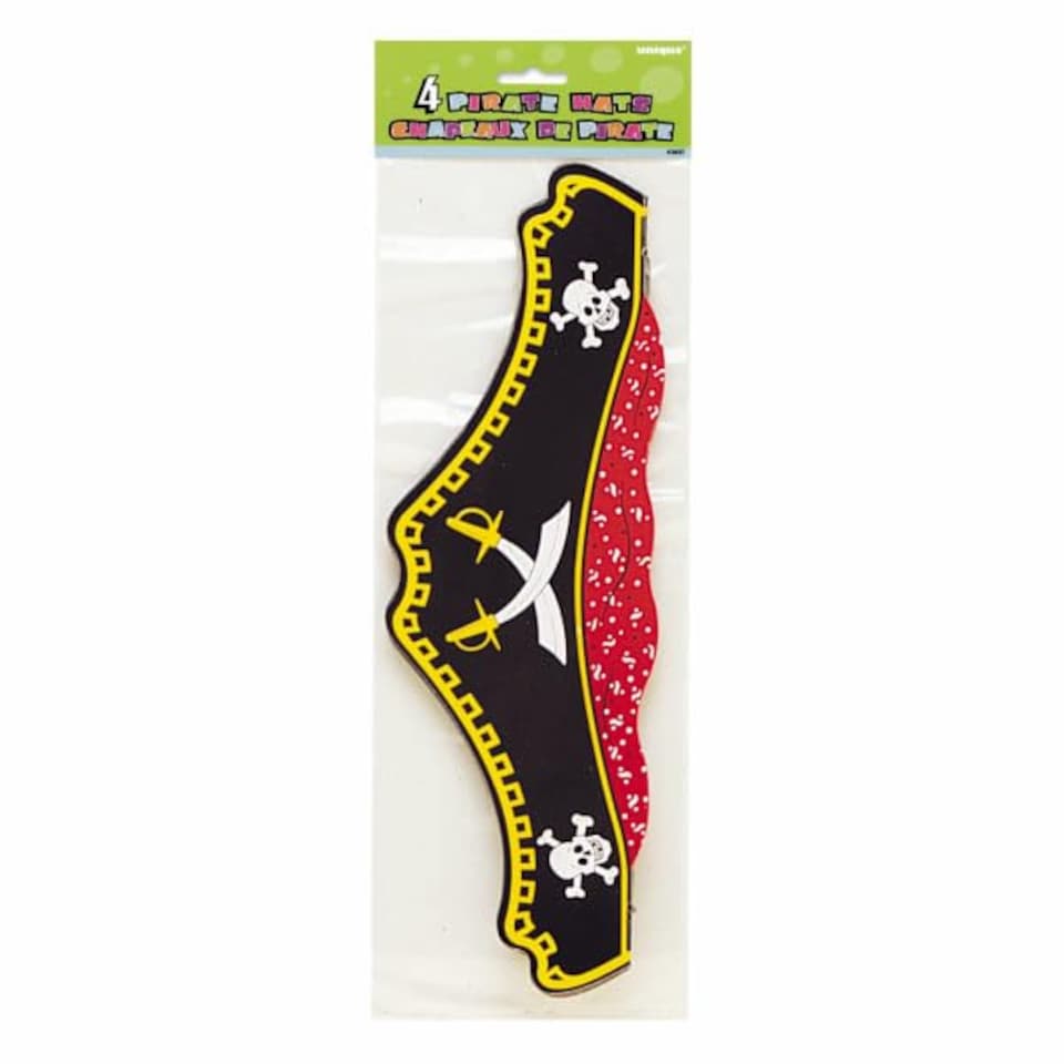 image 1 of Pirate Cardboard Hats - Pack of 4