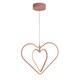 image 1 of Blush Double Heart Led Pendant