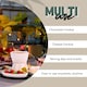 image 5 of Marco Paul 10pc White Ceramic Chocolate Fondue Set with Stainless-Steel Forks and 4 Half Moon Serving Dishes