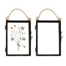 Nicola Spring Hanging Metal Photo Frames - 4" x 6" - Black - Pack of 5 - Hanging Picture Frame Display Frame Poster Frame Picture Display | Black | S