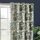image 3 of Wylder Woodlands Floral Jacquard Green Eyelet Curtains (W)117cm x (D)137cm | Multi