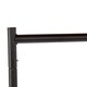 image 3 of Oypla 4ft Garment Clothes Rail Super Heavy Duty All Metal Black Black | One Size
