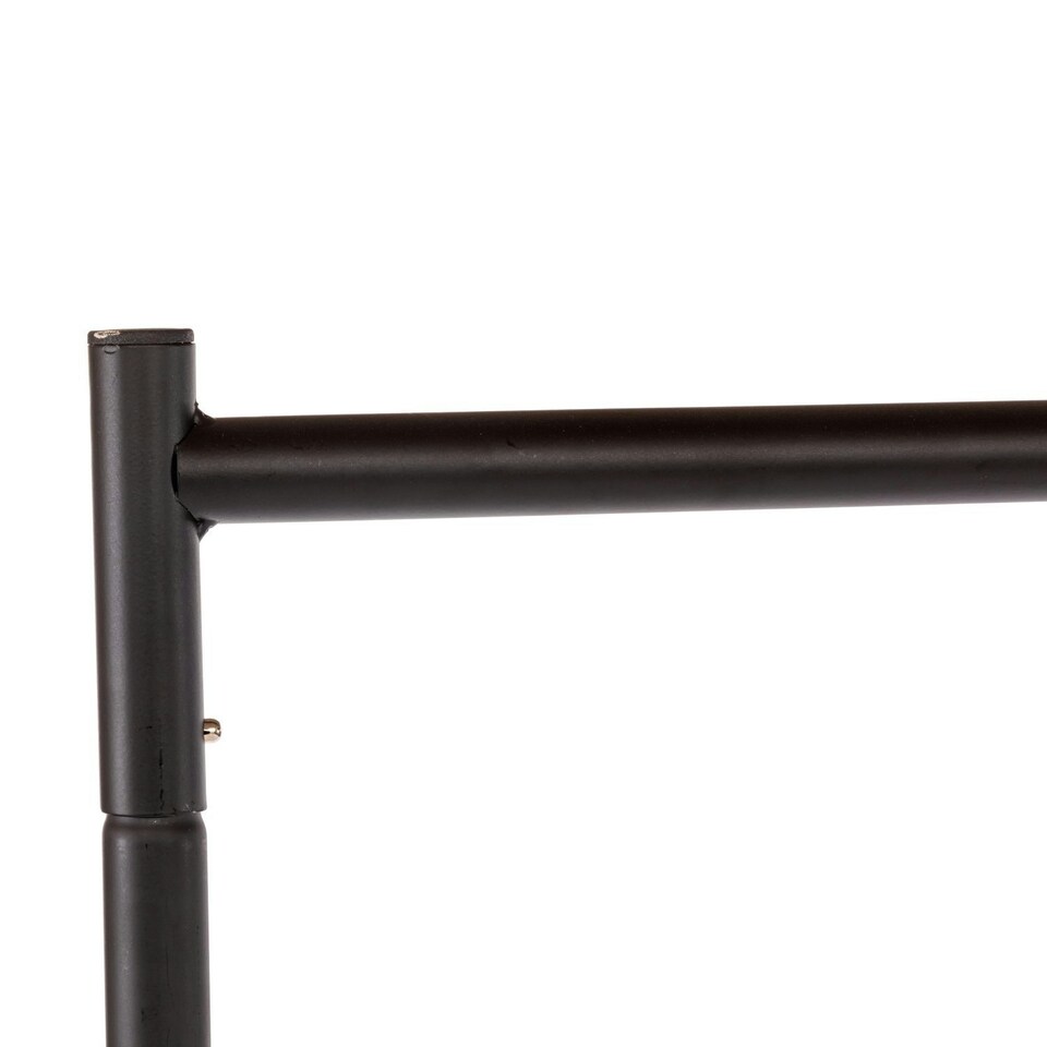 image 1 of Oypla 4ft Garment Clothes Rail Super Heavy Duty All Metal Black Black | One Size