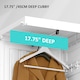 image 6 of HOMCOM Portable Wardrobe, Clothes Organiser with Hanging Rods, White 