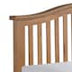image 4 of 6ft Super King Real oak,Chunky, Curved, Solid,strong,wood bed frame.Low foot end wooden bedstead