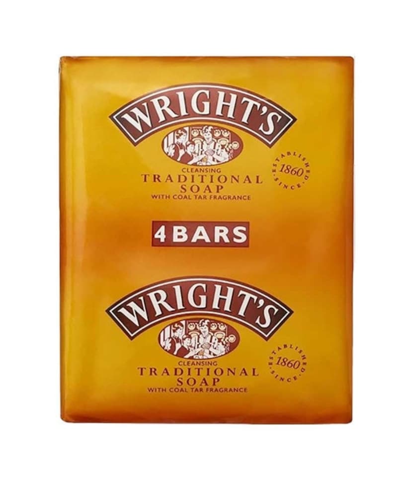 image 1 of 4 X Wrights Coal Tar Soap 100g Bar Traditional Antiseptic All Skin Types
