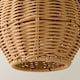 image 6 of ValueLights Portobello Natural Rattan Mushroom Ceiling Shade | Brown