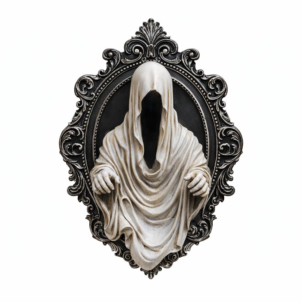Gifts Direct 2 U Ghost Wall Plaque Gothic Style Screaming Reaper Ornament