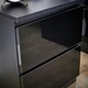 image 6 of Black 2 Drawer Bedside Cabinet Nightstand Modern Storage Unit Furniture Bedroom
