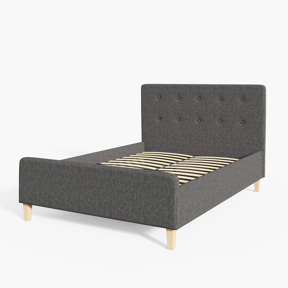 image 1 of Ashbourne Ottoman Storage Bed Double Dark Grey | Grey | Dark Grey