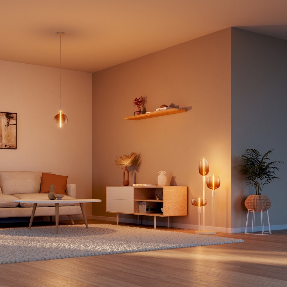 image 1 of Osram Vintage 1906 Big Oval 20 Magnetic DIM Lamp 4.8W 818 Tea Brown E27