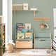 image 5 of SoBuy Children's Bookcase with Storage Chest, Light Green & Natural, 24.4 x 11.8 x 31.5 in, 16.9 kg - KMB95-GR